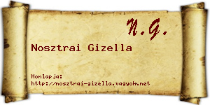 Nosztrai Gizella névjegykártya